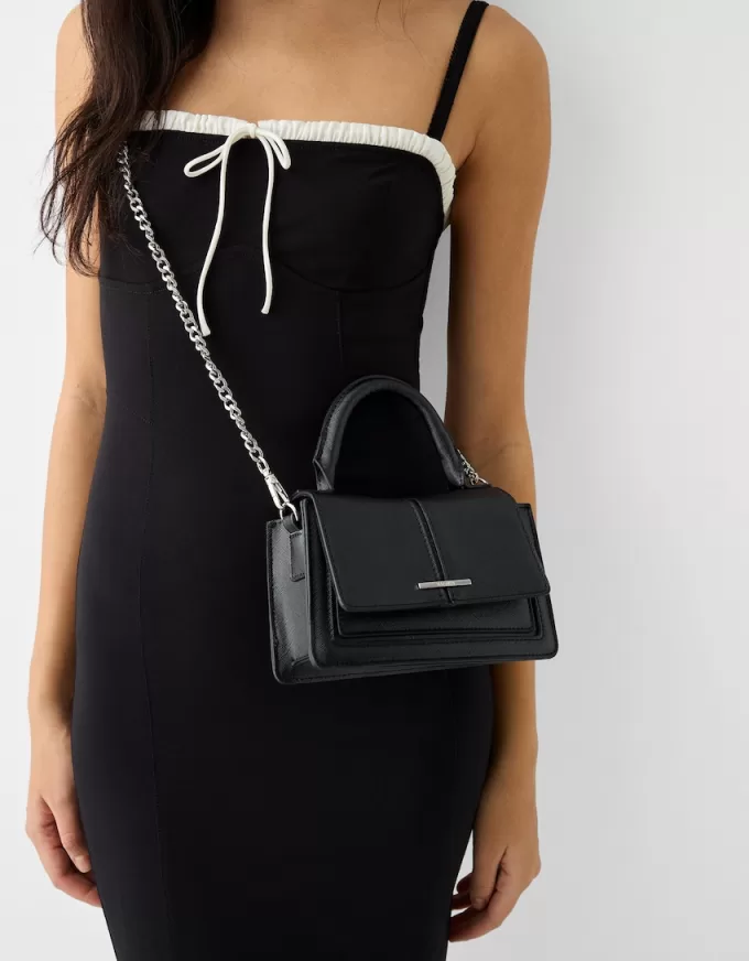 Saffiano crossbody-väska