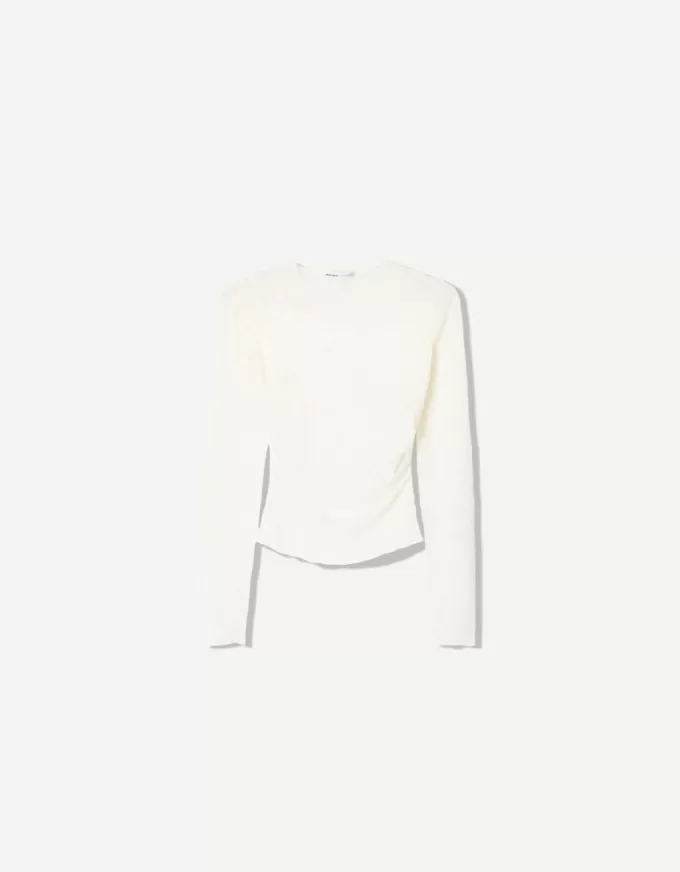 Samlad långärmad T-shirt