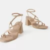 Sandaler med blockklack med flera remmar Sandaler med blockklack med flera remmar