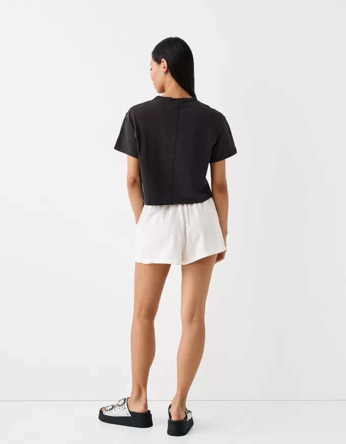 Shorts med elastisk midjedetaljer Shorts med elastisk midjedetaljer