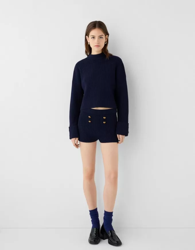 Shorts med knäppning Shorts med knäppning