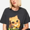 Shrek-tryckt kortärmad T-shirt