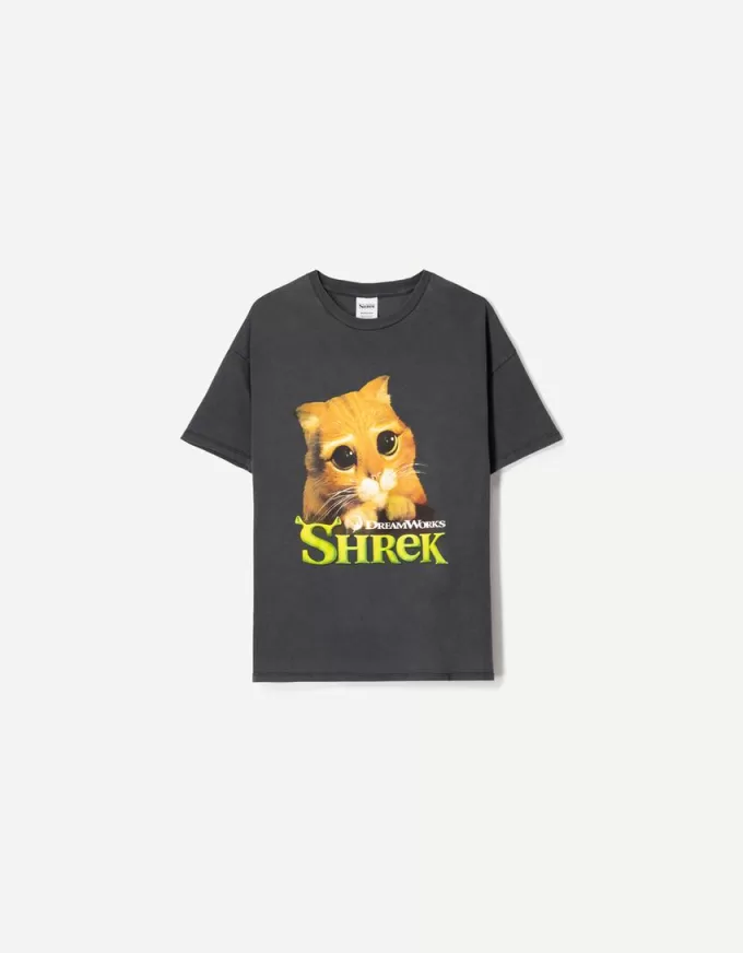 Shrek-tryckt kortärmad T-shirt