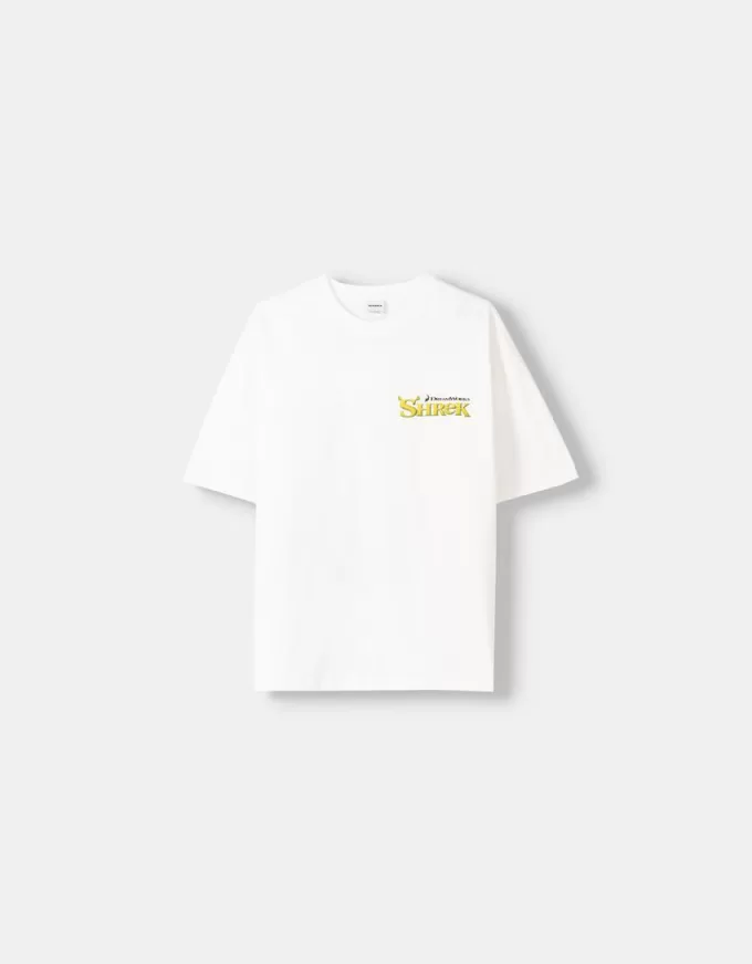 Shrek-tryckt kortärmad T-shirt