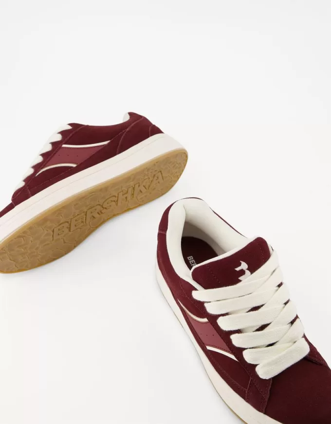 Skater sneakers i läder