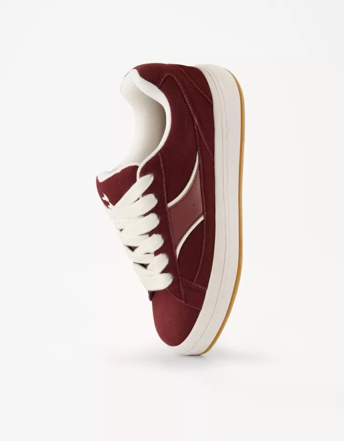 Skater sneakers i läder