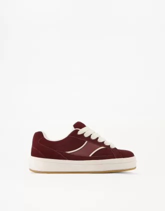 Skater sneakers i läder