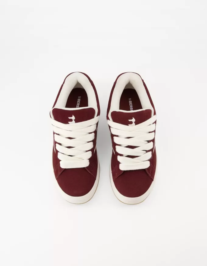 Skater sneakers i läder