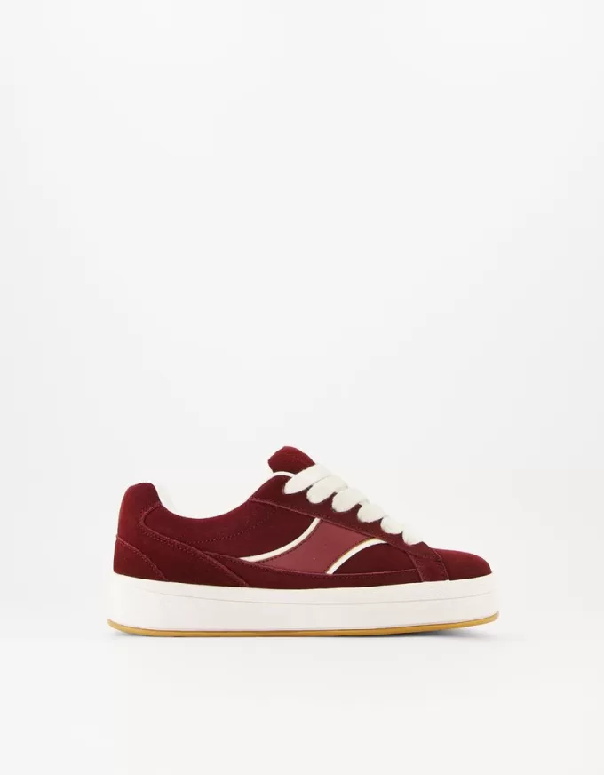 Skater sneakers i läder
