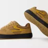Skatersneakers i delat läder Skatersneakers i delat läder