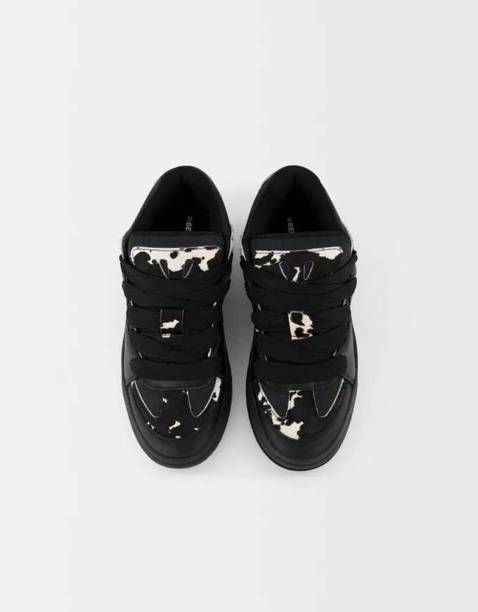 Skatersneakers med djurtryck