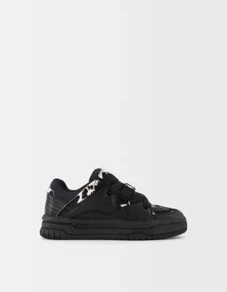 Skatersneakers med djurtryck