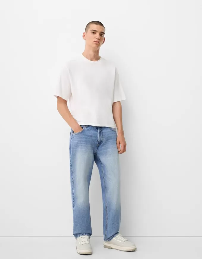Slim fit avsmalnande jeans Slim fit avsmalnande jeans