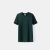 Slim-fit kortärmad T-shirt med randig detalj Slim-fit kortärmad T-shirt med randig detalj