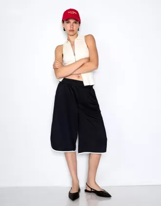 Slingback ballerinor med spetsig tå