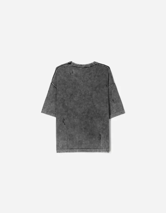 Sliten kortärmad T-shirt Sliten kortärmad T-shirt