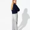 Slitna 90-talsjeans med vida ben
