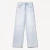 Slitna 90-talsjeans med vida ben Slitna 90-talsjeans med vida ben