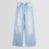 Slitna 90-talsjeans med vida ben Slitna 90-talsjeans med vida ben