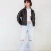 Slitna 90-talsjeans med vida ben Slitna 90-talsjeans med vida ben