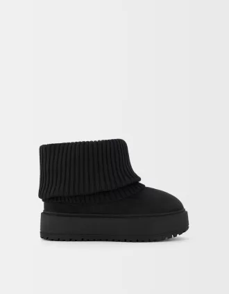 Sock plattform ankelboots