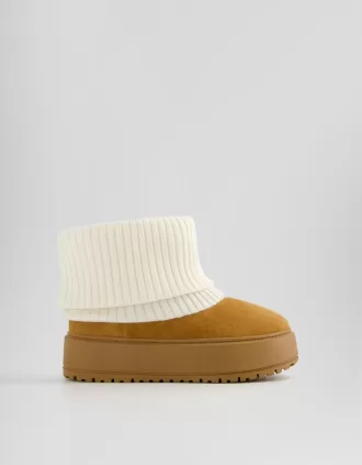 Sock plattform ankelboots