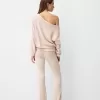 Soft touch asymmetrisk tröja med hals Soft touch asymmetrisk tröja med hals