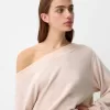 Soft touch asymmetrisk tröja med hals Soft touch asymmetrisk tröja med hals