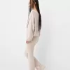 Soft touch asymmetrisk tröja med hals Soft touch asymmetrisk tröja med hals