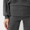 Soft touch asymmetrisk tröja med hals