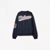 Sportig sweatshirt med randigt tryck Sportig sweatshirt med randigt tryck