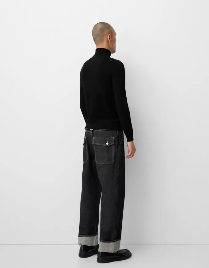 Stickad turtleneck tröja Stickad turtleneck tröja