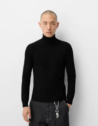 Stickad turtleneck tröja