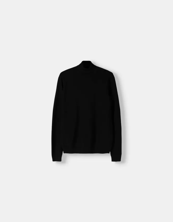 Stickad turtleneck tröja Stickad turtleneck tröja