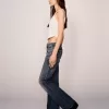 Stövelskurna jeans med låg midja