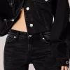 Stövelskurna jeans med låg midja Stövelskurna jeans med låg midja