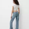 Stövelskurna jeans med låg midja Stövelskurna jeans med låg midja