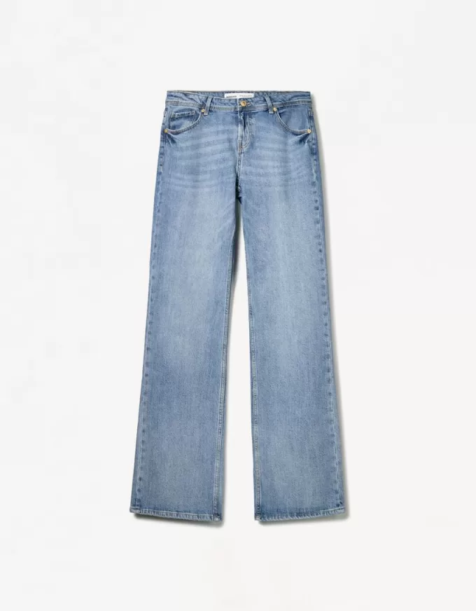 Stövelskurna jeans med låg midja