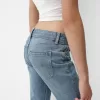 Stövelskurna jeans med låg midja Stövelskurna jeans med låg midja