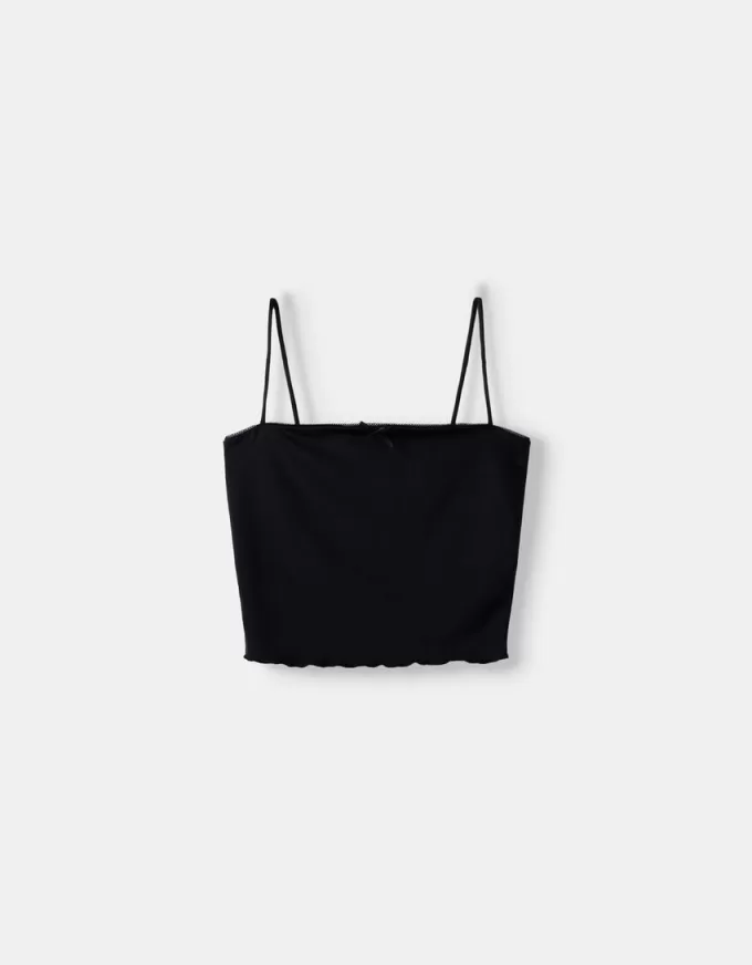 Strappy topp med rosettdetalj Strappy topp med rosettdetalj