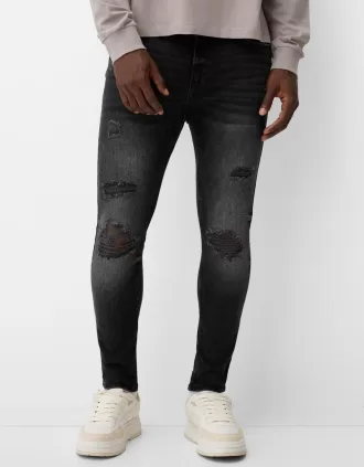 Super smala slitna jeans