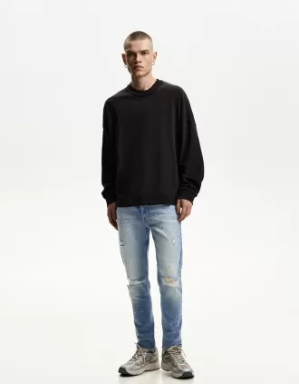 Super smala slitna jeans