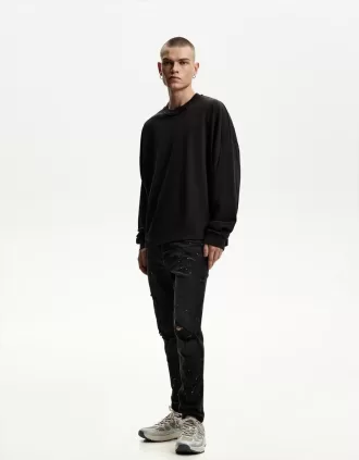 Super smala slitna jeans
