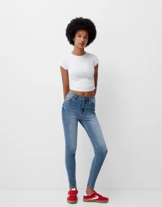 Superhöga skinny-jeans