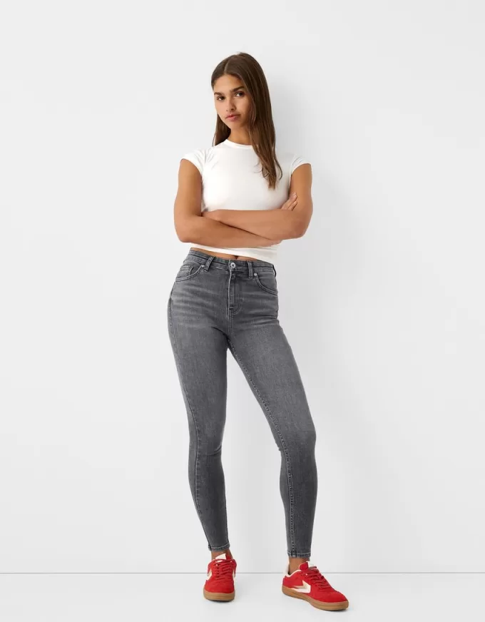 Superhöga skinny-jeans
