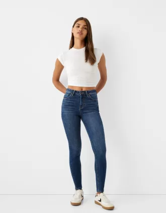 Superhöga skinny-jeans