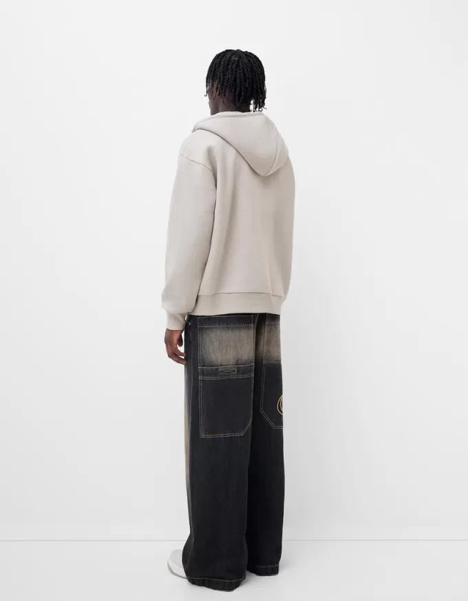 Sweatshirt med dragkedja