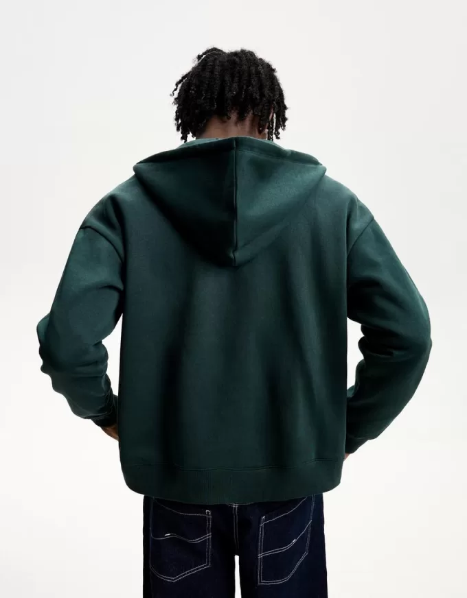 Sweatshirt med dragkedja