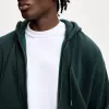 Sweatshirt med dragkedja
