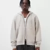 Sweatshirt med dragkedja